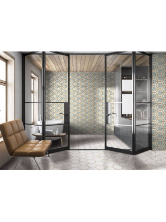 Carreau hexagonal vintage aspect carreau de ciment BO8506001