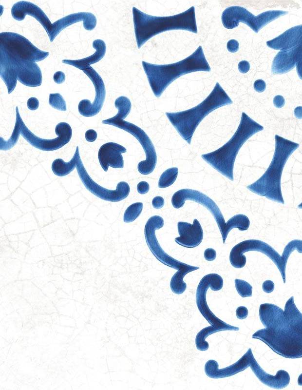 Fliese Azulejo-Stil Dekor im antiken Look 1 - BL5902002