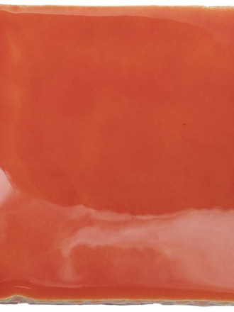 Carrelage artisanal carré 10 x 10 type terre cuite émaillée