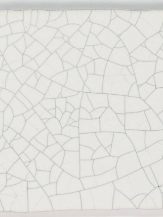 Carreau artisanal blanc type terre cuite 10 x 10 cm