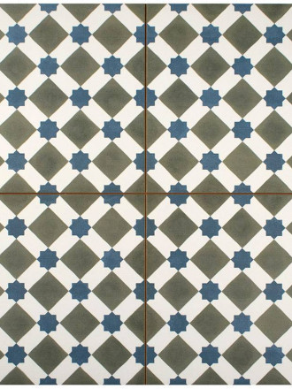 Carrelage imitation carreau ciment format carré HE1105002