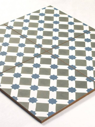 Carrelage imitation carreau ciment format carré HE1105002