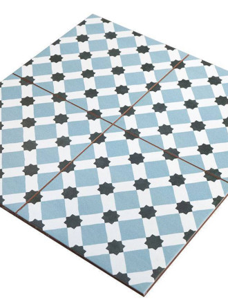 Carrelage sol imitation carreau de ciment, 45 x 45 cm