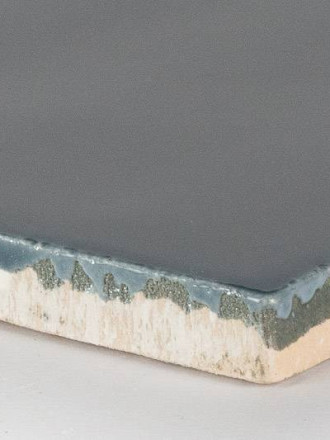 Carrelage mural terre cuite émaillée bleu pétrole CE1402002