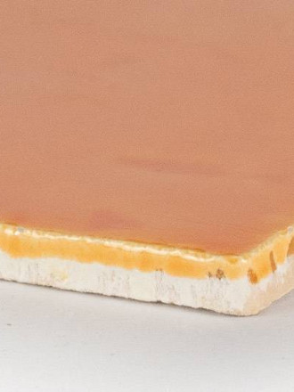 CE1406112, carreau artisanal orange typeterre cuite émaillée