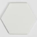 Carrelage hexagonal mat blanc 15 x 15 cm - HE0811001