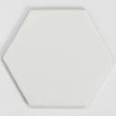 Fliese sechseckig matt weiß 15 × 15 cm - HE0811001