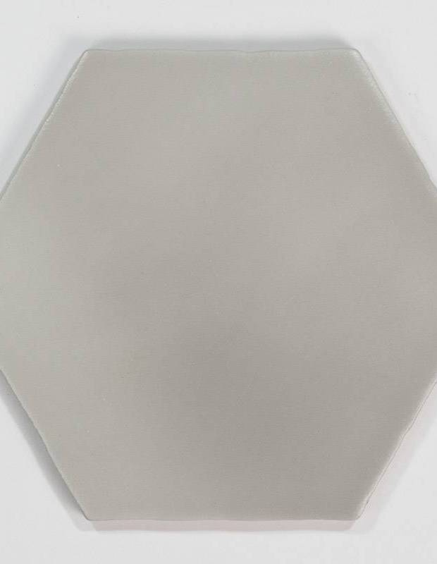 Fliese sechseckig matt grau 15 × 15 cm - HE0811006