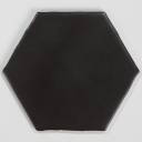 Carrelage hexagonal mat noir 15 x 15 cm - HE0811007