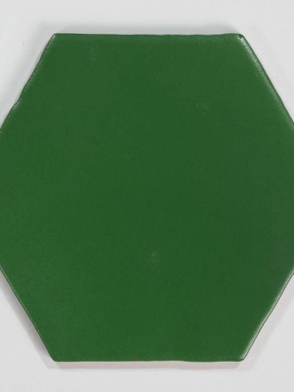 Fliese sechseckig matt grün 15 × 15 cm - HE0811008