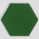 Fliese sechseckig matt grün 15 × 15 cm - HE0811008