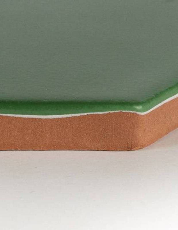Fliese sechseckig matt grün 15 × 15 cm - HE0811008