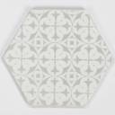 Fliese sechseckig matt grau 15 × 15 cm - HE0811012