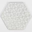 Carrelage hexagonal mat gris 15 x 15 cm - HE0811012