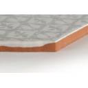 Fliese sechseckig matt grau 15 × 15 cm - HE0811012