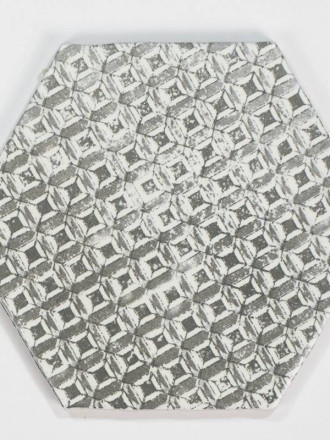 Fliese sechseckig matt schwarz 15 × 15 cm - HE0811013