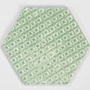 Carrelage hexagonal mat vert 15 x 15 cm - HE0811014