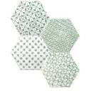 Carrelage hexagonal mat vert 15 x 15 cm - HE0811014