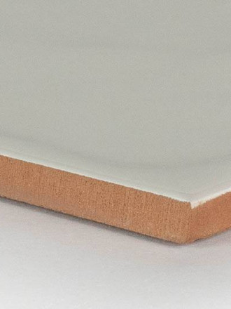 Gehämmerte Fliese 15 × 15 cm weiß Handmade-Effekt - LU7404051