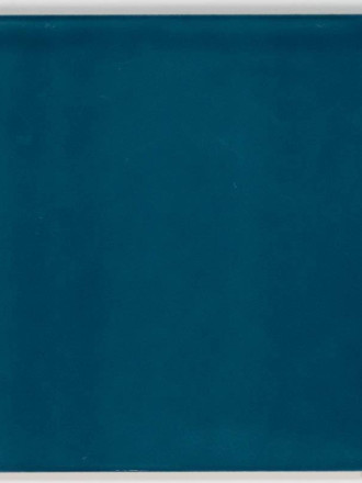 Carrelage 15 x 15 cm martelé bleu canard à effet artisanal - LU7404056