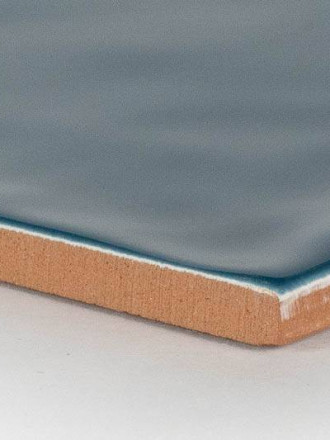 Gehämmerte Fliese 15 × 15 cm entenblau Handmade-Effekt - LU7404056