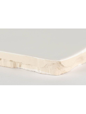 Zellij weiß glänzend handwerklicher Stil 12,5 × 12,5 cm - ZE5901002