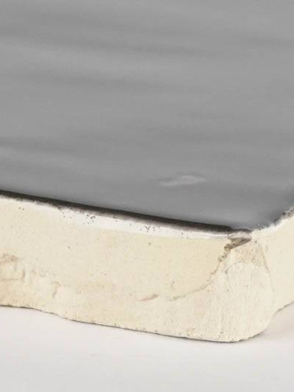 Zellige mural brillant gris foncé aspect fait main ZE5901004