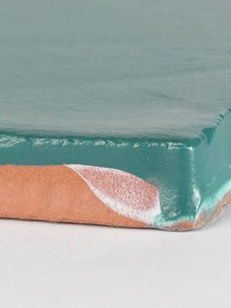 Faience murale style artisan 7,5 X 15 cm bleu océan - AN0802016