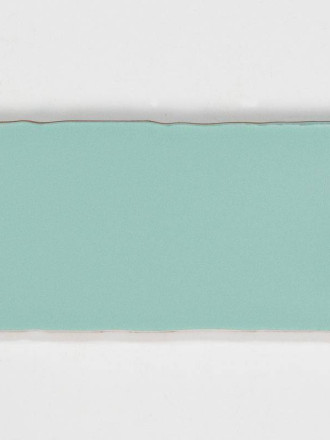 Faïence de style artisanal 7,5 X 15 cm bleu-vert pastel - AN0802018