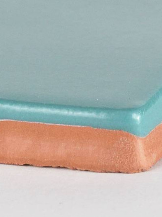 Faience murale style artisan 7,5 X 15 cm bleu vert - AN0802020