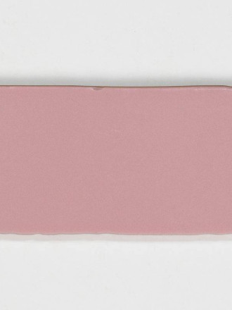 Faience de style "artisan" 7,5 X 15 cm rose carmin - AN0802023