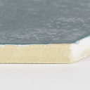 Carrelage en grès cérame hexagonale bleu finition satinée