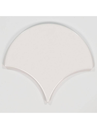 Carrelage en écaille faïence de couleur blanche - MO0811005