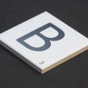 Scrabble-Fliese Buchstabe B 10 × 10 cm - LE0804002