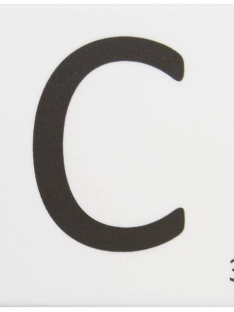 Scrabble-Fliese Buchstabe C 10 × 10 cm - LE0804003