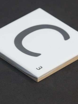 Scrabble-Fliese Buchstabe C 10 × 10 cm - LE0804003