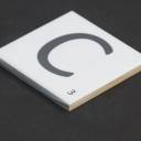 Scrabble-Fliese Buchstabe C 10 × 10 cm - LE0804003