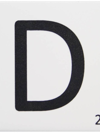 Scrabble-Fliese Buchstabe D 10 × 10 cm - LE0804004