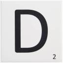 Carrelage scrabble lettre D 10 x 10 cm - LE0804004