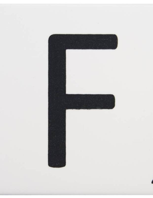 Carrelage scrabble lettre F 10 x 10 cm - LE0804006