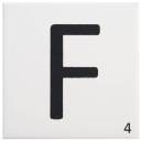 Carrelage scrabble lettre F 10 x 10 cm - LE0804006