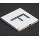 Carrelage scrabble lettre F 10 x 10 cm - LE0804006