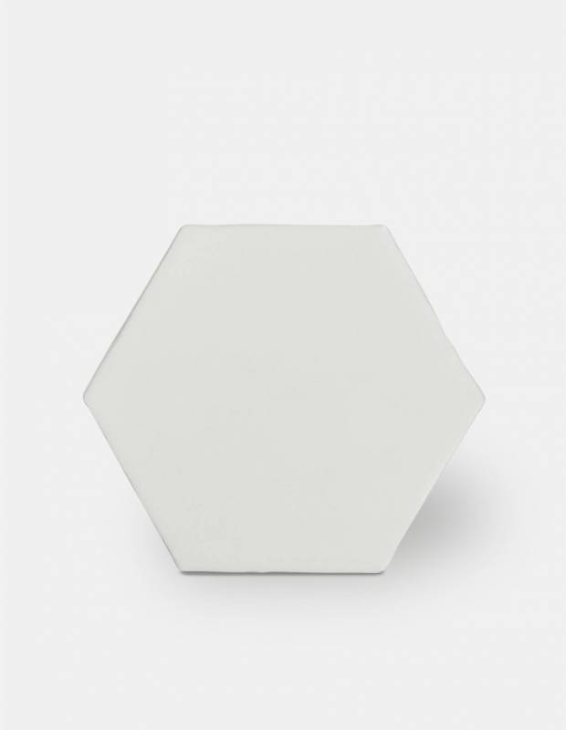 Carrelage hexagonal mat blanc 15 x 15 cm - HE0811001