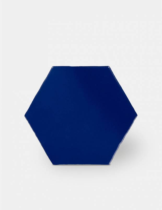 Carrelage hexagonal mat bleu 15 x 15 cm - HE0811004