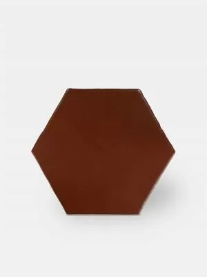Fliese sechseckig matt rot 15 × 15 cm - HE0811005
