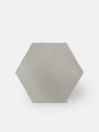 Fliese sechseckig matt grau 15 × 15 cm - HE0811006