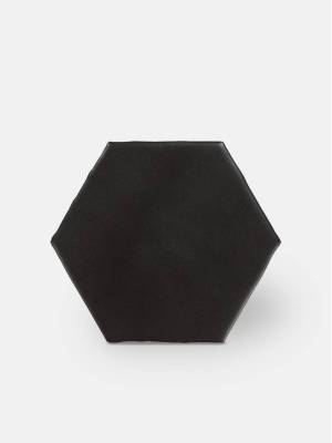 Carrelage hexagonal mat noir 15 x 15 cm - HE0811007