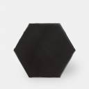 Carrelage hexagonal mat noir 15 x 15 cm - HE0811007