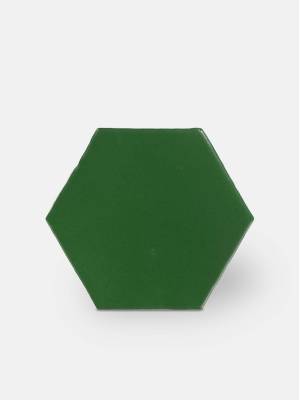 Carrelage hexagonal mat vert 15 x 15 cm - HE0811008