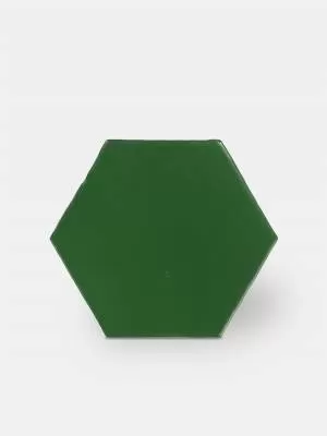 Fliese sechseckig matt grün 15 × 15 cm - HE0811008